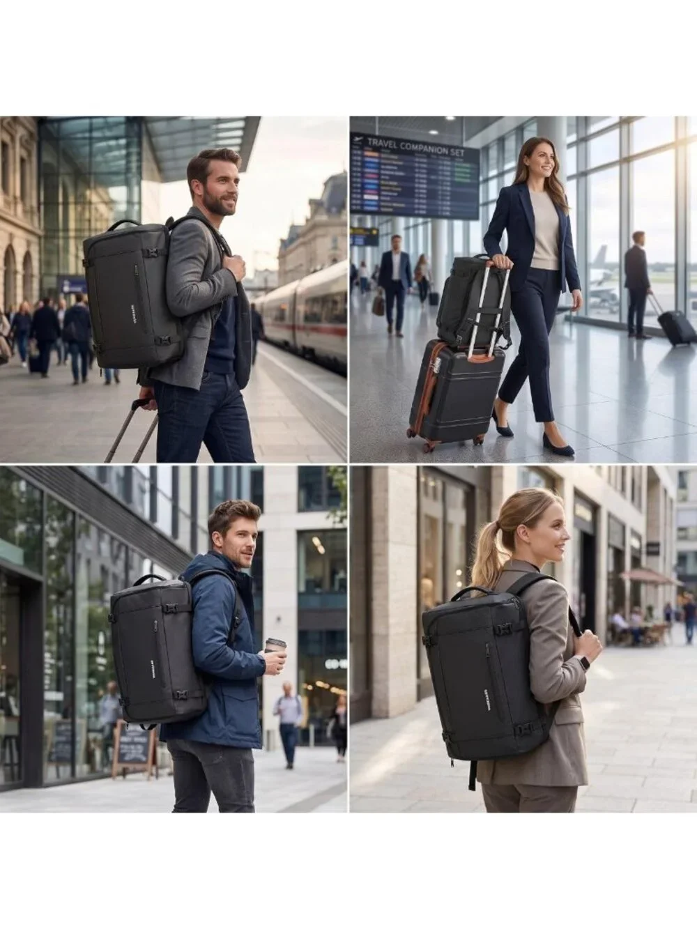 3-in-1 Convertible Travel Garment Bag & Backpack, Waterproof, Airline Approved